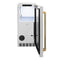 Autograph Edition 15 In. Touchstone Clear Cube Ice Maker With Drain Pump And Solid Stainless Steel Door With Polished Gold Helix Handle