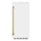 Autograph Edition 15 In. Touchstone Clear Cube Ice Maker With Drain Pump And White Matte Door With Champagne Bronze Handle