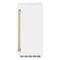 Autograph Edition 15 In. Touchstone Clear Cube Ice Maker With Drain Pump And White Matte Door With Champagne Bronze Handle