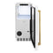 Autograph Edition 15 In. Touchstone Clear Cube Ice Maker With Drain Pump And White Matte Door With Polished Gold Handle