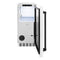 Autograph Edition 15 In. Touchstone Clear Cube Ice Maker With Drain Pump And White Matte Door With Matte Black Handle