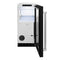 15 In. Touchstone Gourmet Ice Maker With Drain Pump And Black Matte Door