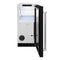 15 In. Touchstone Gourmet Ice Maker With Drain Pump And Black Matte Door