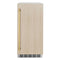 Autograph Edition 15 In. Touchstone Gourmet Ice Maker With Drain Pump And Panel Ready Door With Polished Gold Handle