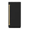Autograph Edition 15 In. Touchstone Gourmet Ice Maker With Drain Pump And Black Matte Door With Polished Gold Handle