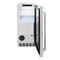 Autograph Edition 15 In. Touchstone Gourmet Ice Maker With Drain Pump And Solid Stainless Steel Door With Polished Nickel Helix Handle
