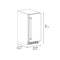 Autograph Edition 15 In. Touchstone Gourmet Ice Maker With Drain Pump And Solid Stainless Steel Door With Polished Nickel Helix Handle