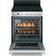24" Free-Standing/Slide-in Front Control Range with Steam Clean and Large Window