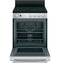 24" Free-Standing/Slide-in Front Control Range with Steam Clean and Large Window