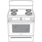 Ge® Energy Star® 30" Free-standing Electric Range