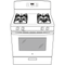 Ge® 30" Free-standing Gas Range