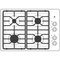 30" Built-In Gas Cooktop with Dishwasher-Safe Grates