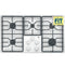 Ge® 36" Built-in Gas Cooktop With Dishwasher-safe Grates