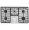 36" Built-In Gas Cooktop with Dishwasher-Safe Grates