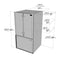 26.1 Cu. Ft. 36-Width Standard Depth French Door Refrigerator with Interior Ice Maker