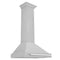 30 In. Convertible Satin Stainless Steel Wall Mount Range Hood With Stainless Steel Handle