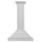 30 In. Convertible Satin Stainless Steel Wall Mount Range Hood With Stainless Steel Handle