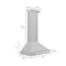 30 In. Convertible Satin Stainless Steel Wall Mount Range Hood With Stainless Steel Handle