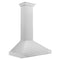 36 In. Convertible Satin Stainless Steel Wall Mount Range Hood With Stainless Steel Handle