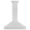 36 In. Convertible Satin Stainless Steel Wall Mount Range Hood With Stainless Steel Handle