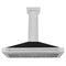 48 In. Convertible Satin Stainless Steel Wall Mount Range Hood With Black Matte Shell And Stainless Steel Handle