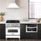 30 In. Convertible Satin Stainless Steel Wall Mount Range Hood With White Matte Shell And Stainless Steel Handle