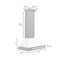 30 In. Convertible Satin Stainless Steel Wall Mount Range Hood With White Matte Shell And Stainless Steel Handle