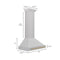 Autograph Edition 30 In. Convertible Satin Stainless Steel Wall Mount Range Hood With Champagne Bronze Handle