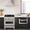 Autograph Edition 30 In. Convertible Satin Stainless Steel Wall Mount Range Hood With Polished Gold Handle