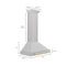 Autograph Edition 30 In. Convertible Satin Stainless Steel Wall Mount Range Hood With Polished Gold Handle