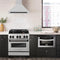 Autograph Edition 30 In. Convertible Satin Stainless Steel Wall Mount Range Hood With Matte Black Handle