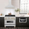 Autograph Edition 36 In. Convertible Satin Stainless Steel Wall Mount Range Hood With Polished Gold Handle