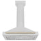 Autograph Edition 36 In. Convertible Satin Stainless Steel Wall Mount Range Hood With Polished Gold Handle