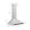 Autograph Edition 36 In. Convertible Satin Stainless Steel Wall Mount Range Hood With Matte Black Handle