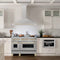 Autograph Edition 48 In. Convertible Satin Stainless Steel Wall Mount Range Hood With Polished Gold Handle