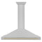 Autograph Edition 48 In. Convertible Satin Stainless Steel Wall Mount Range Hood With Polished Gold Handle