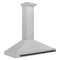 Autograph Edition 48 In. Convertible Satin Stainless Steel Wall Mount Range Hood With Matte Black Handle