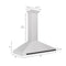 Autograph Edition 48 In. Convertible Satin Stainless Steel Wall Mount Range Hood With Matte Black Handle