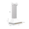 Autograph Edition 30 In. Convertible Satin Stainless Steel Wall Mount Range Hood With White Matte Shell And Champagne Bronze Handle