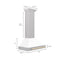 Autograph Edition 30 In. Convertible Satin Stainless Steel Wall Mount Range Hood With White Matte Shell And Polished Gold Handle
