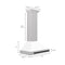 Autograph Edition 30 In. Convertible Satin Stainless Steel Wall Mount Range Hood With White Matte Shell And Matte Black Handle