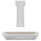 Autograph Edition 36 In. Convertible Satin Stainless Steel Wall Mount Range Hood With White Matte Shell And Polished Gold Handle