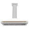 Autograph Edition 48 In. Convertible Satin Stainless Steel Wall Mount Range Hood With White Matte Shell And Champagne Bronze Handle