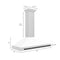 Autograph Edition 48 In. Convertible Satin Stainless Steel Wall Mount Range Hood With White Matte Shell And Matte Black Handle