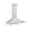 48 In. Convertible Stainless Steel Range Hood With Stainless Steel Handle