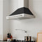 30 In. Convertible Stainless Steel Range Hood With Black Matte Shell And Stainless Steel Handle