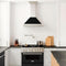 36 In. Convertible Stainless Steel Range Hood With Black Matte Shell And Stainless Steel Handle