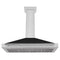 48 In. Convertible Stainless Steel Range Hood With Black Matte Shell And Stainless Steel Handle
