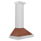 30 in. Convertible Stainless Steel Range Hood with Copper Shell and Stainless Steel Handle