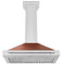 36 in. Convertible Stainless Steel Range Hood with Copper Shell and Stainless Steel Handle